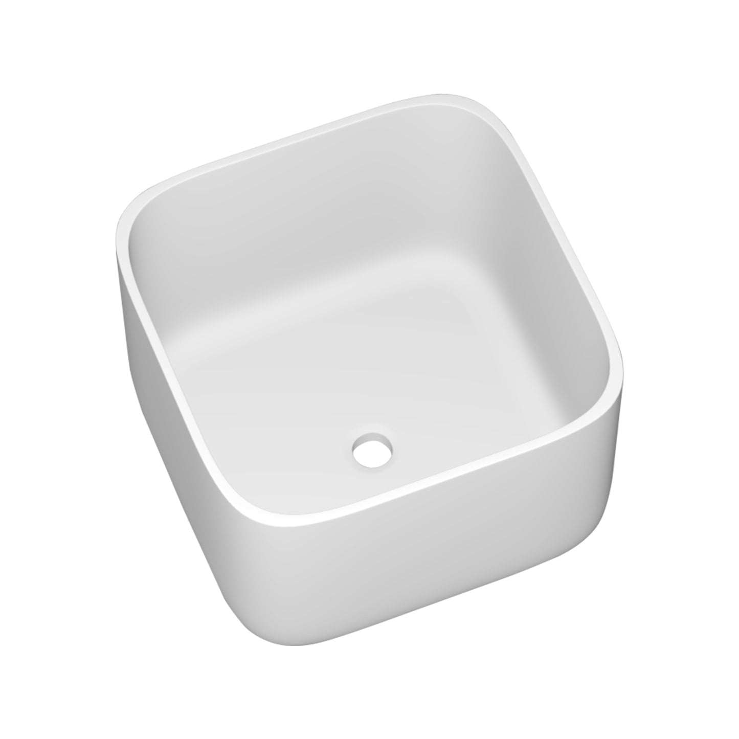 11.2inch depth Solid surface basin