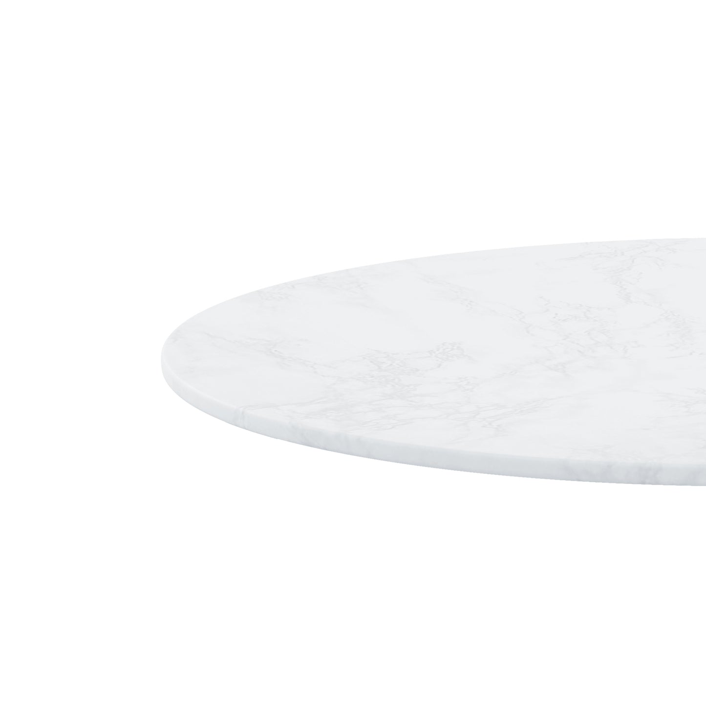 42.12"Modern Round Dining Table with Printed White Marble Table Top,Metal Base  Dining Table, End Table Leisure Coffee Table