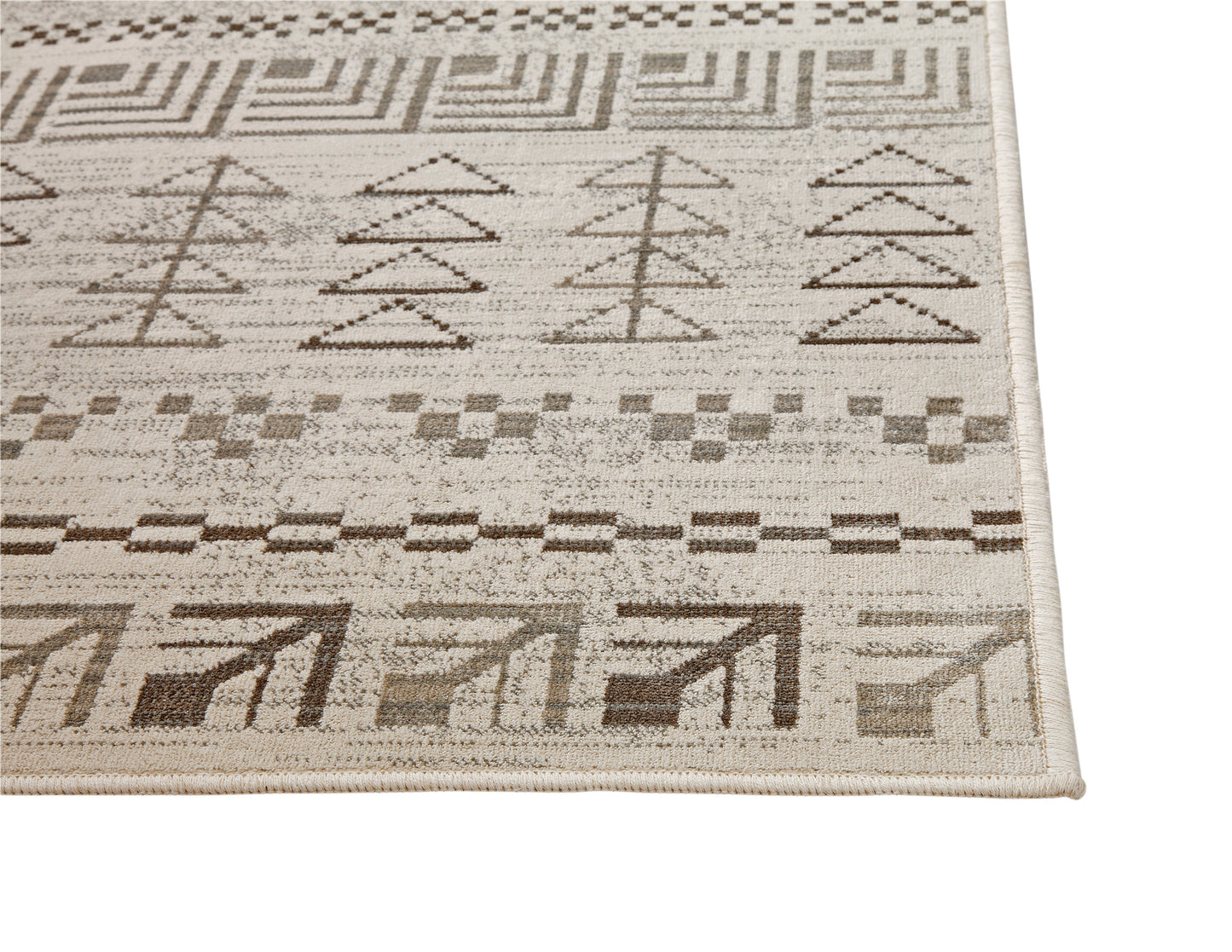 AmbIvory, Brown, and Natural Area Rug 5x8