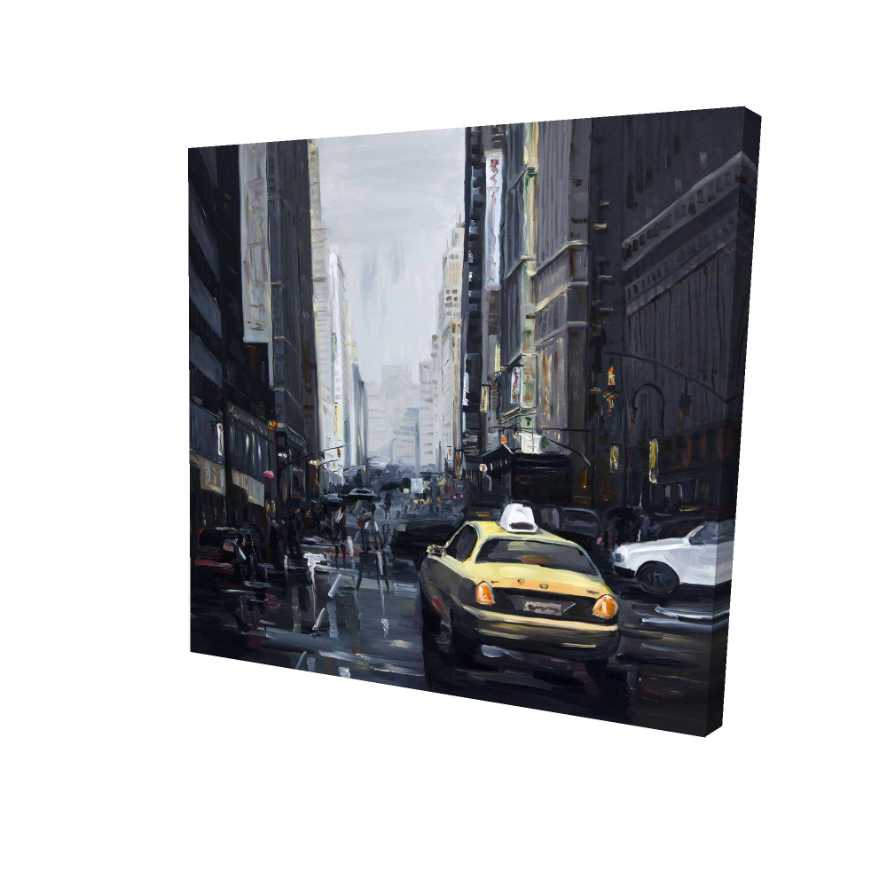 New york in the dark - 32x32 Print on canvas