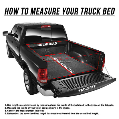 Roll Up Soft Tonneau Cover for 2004-2018 Ford F-150 5.5' Short Bed