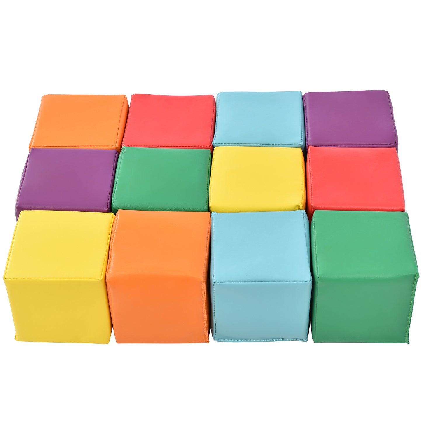 SoftZone Toddler Foam Block Playset, Soft Colorful Stacking Play Module Blocks Big Foam Shapes for Babies and Kids Building, Easy Clean Safe Indoor Active Play Structure