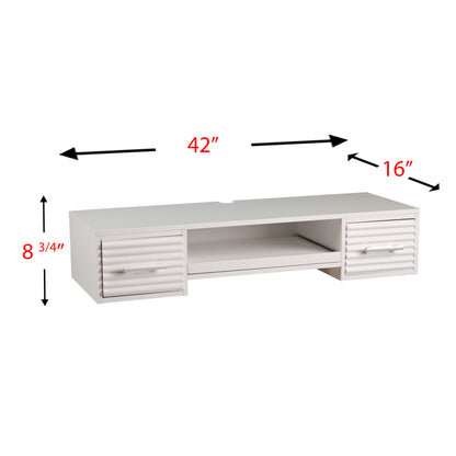 Simon Wall Mount Desk - White