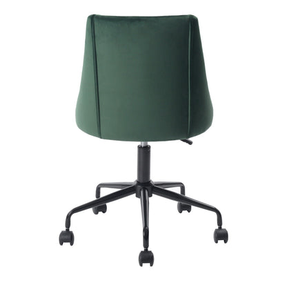 Velvet Upholstered Task Chair/ Home Office Chair - Green