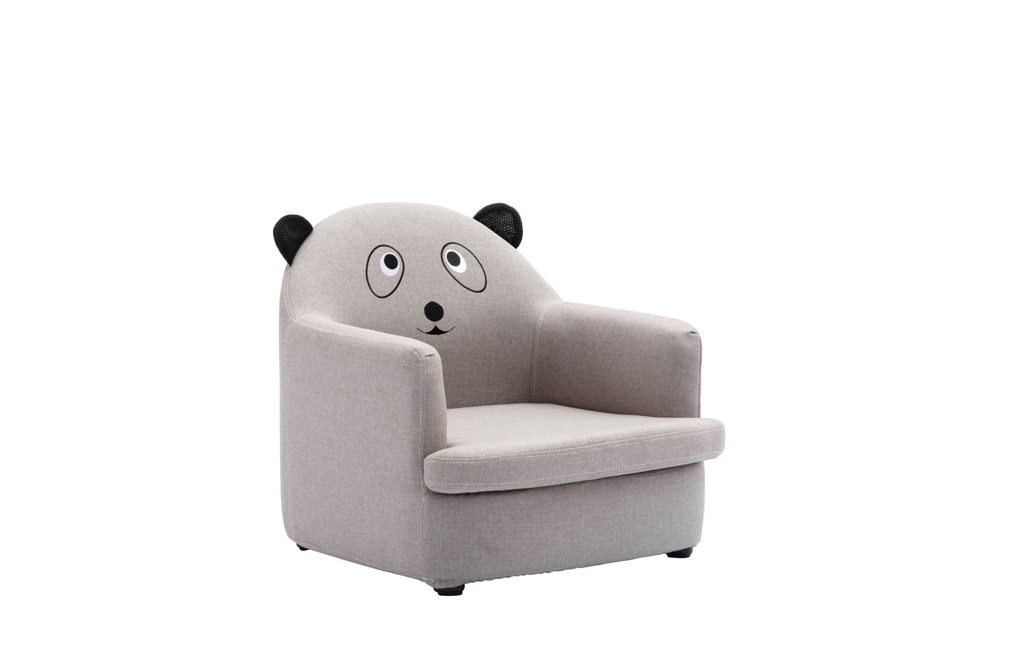 Beautiful Kids Chair 1pc Panda Grey