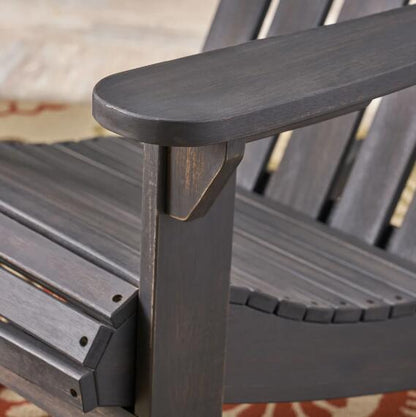 Outdoor lounging hollywood adirondack gray rocking chair