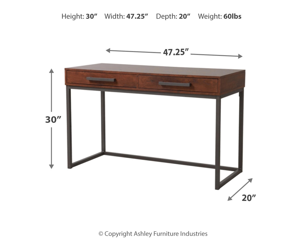 Ashley Casual Horatio Home Office Desk Z1610999