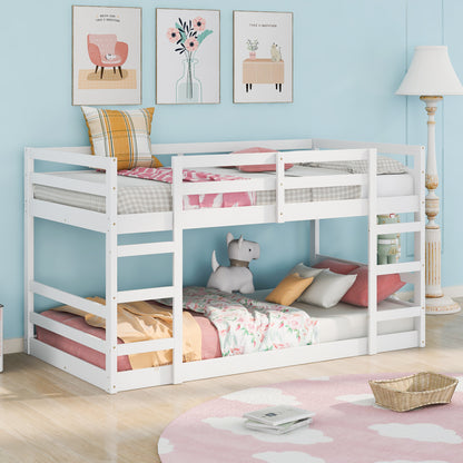 Twin Over Twin Bunk Bed with Ladder, White（OLD SKU：WF282787AAK）