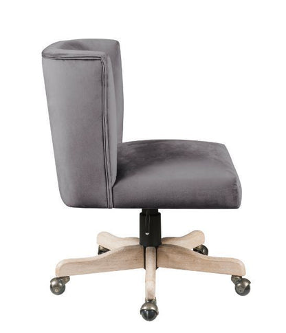 ACME Cliasca Office Chair, Gray Velvet 93073