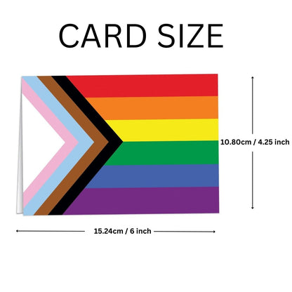 Daniel Quasar Pride Flag Note Cards (12 Cards/Pack) by Fundraising For A Cause