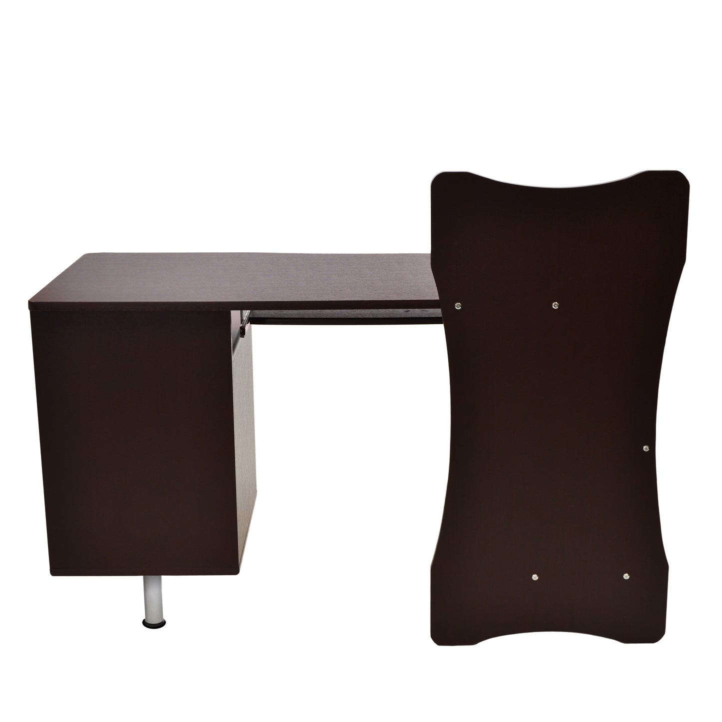 Techni Mobili Stylish Computer Desk with Storage, Chocolate