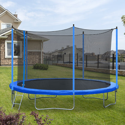 12FT TRAMPOLINE (STEEL TUBE,LADDER)