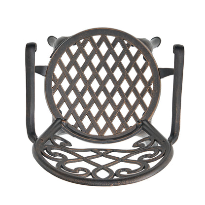 Palermo Copper Cast Aluminum 3pc Bistro Set