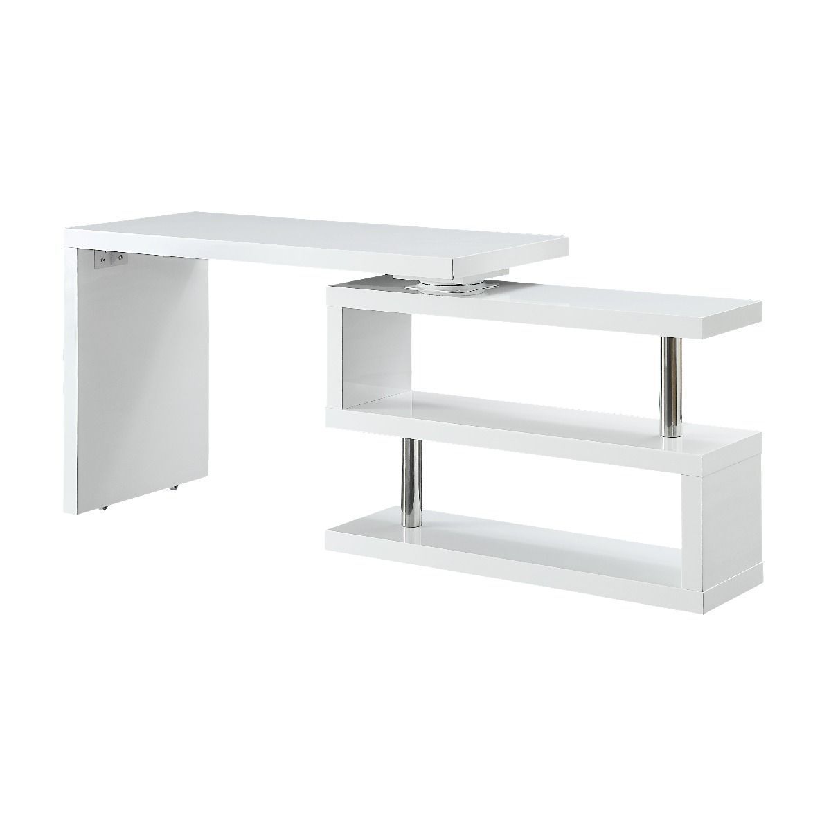 ACME Buck II Writing Desk, White Finish OF00017