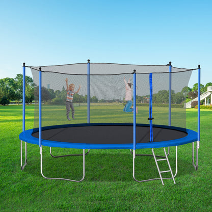 14FT TRAMPOLINE (STEEL TUBE,LADDER)