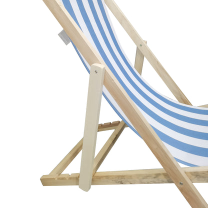 BEACH CHAIR  stripe- folding chaise lounge chair