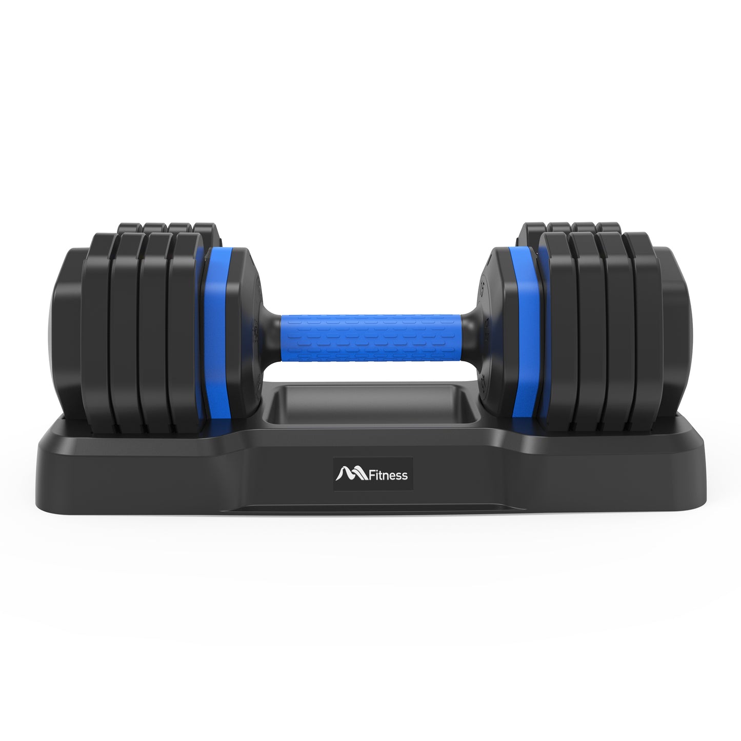 Adjustable Dumbbell - 55lb x2 Dumbbell Set of 2 with Anti-Slip Handle, Fast Adjust Weight by Turning Handle with Tray, Exercise Fitness Dumbbell Suitable for Full Body Workout