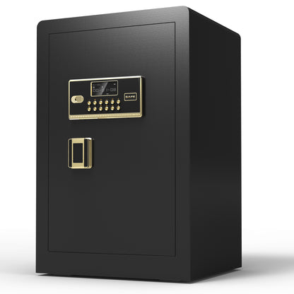 2.4 Cubic Feet Electronic Digital Security Safe with Keypad and Key for Home Office Safe Box, Suitable for Home,Office,Hotel(Black)