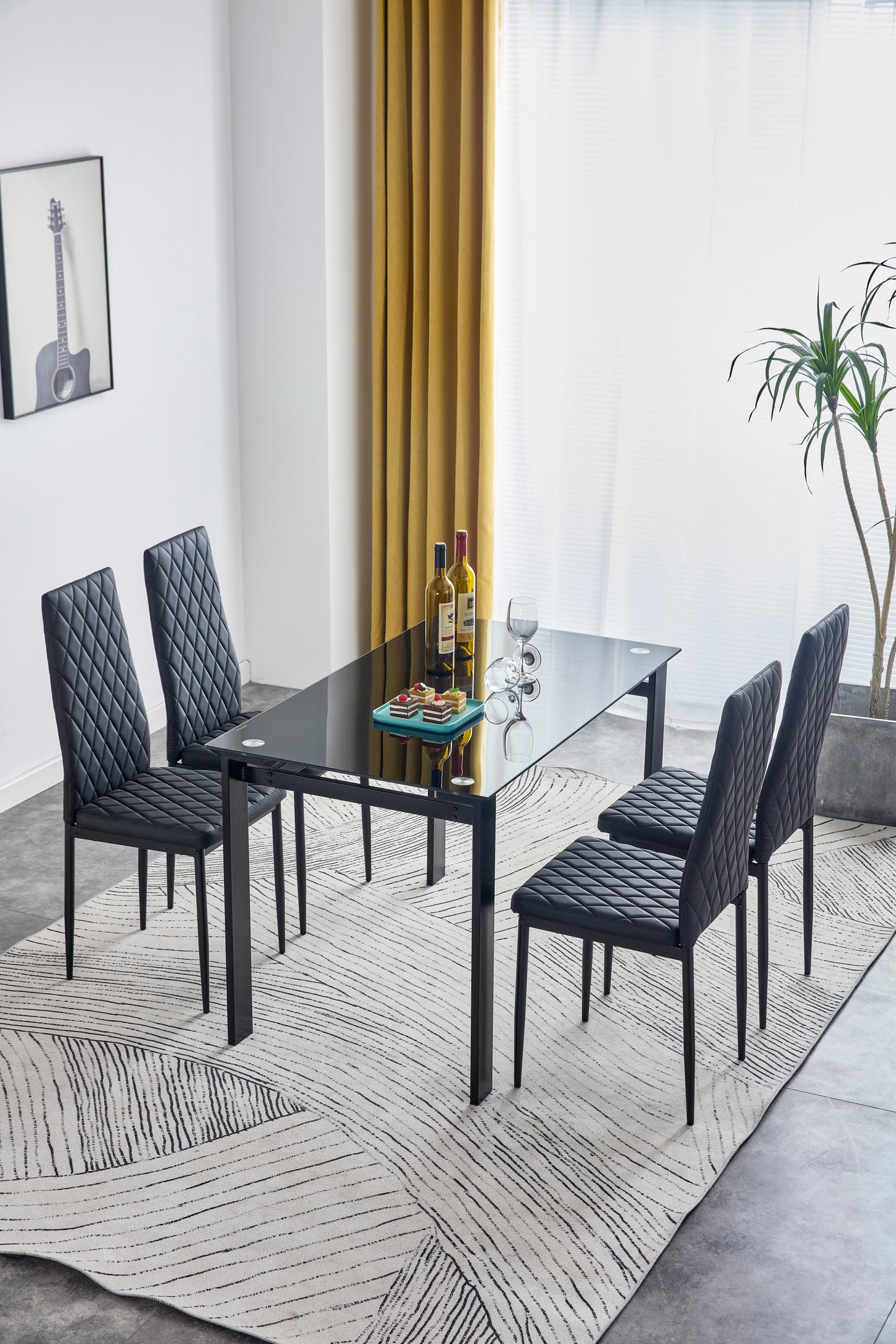 Dining chair set for 4