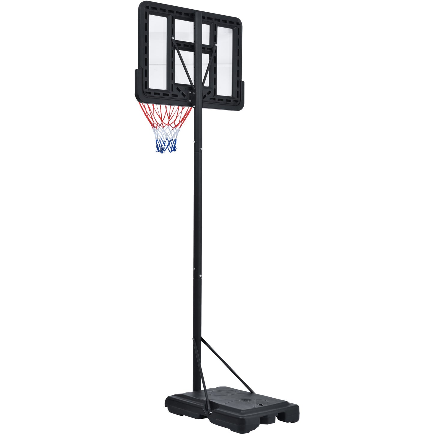 Portable Basketball Hoop Basketball System 4.76-10ft Height Adjustment for Youth Adults LED Basketball Hoop Lights, Colorful lights, Waterproof，Super Bright to Play at Night Outdoors,Good Gift for Kid