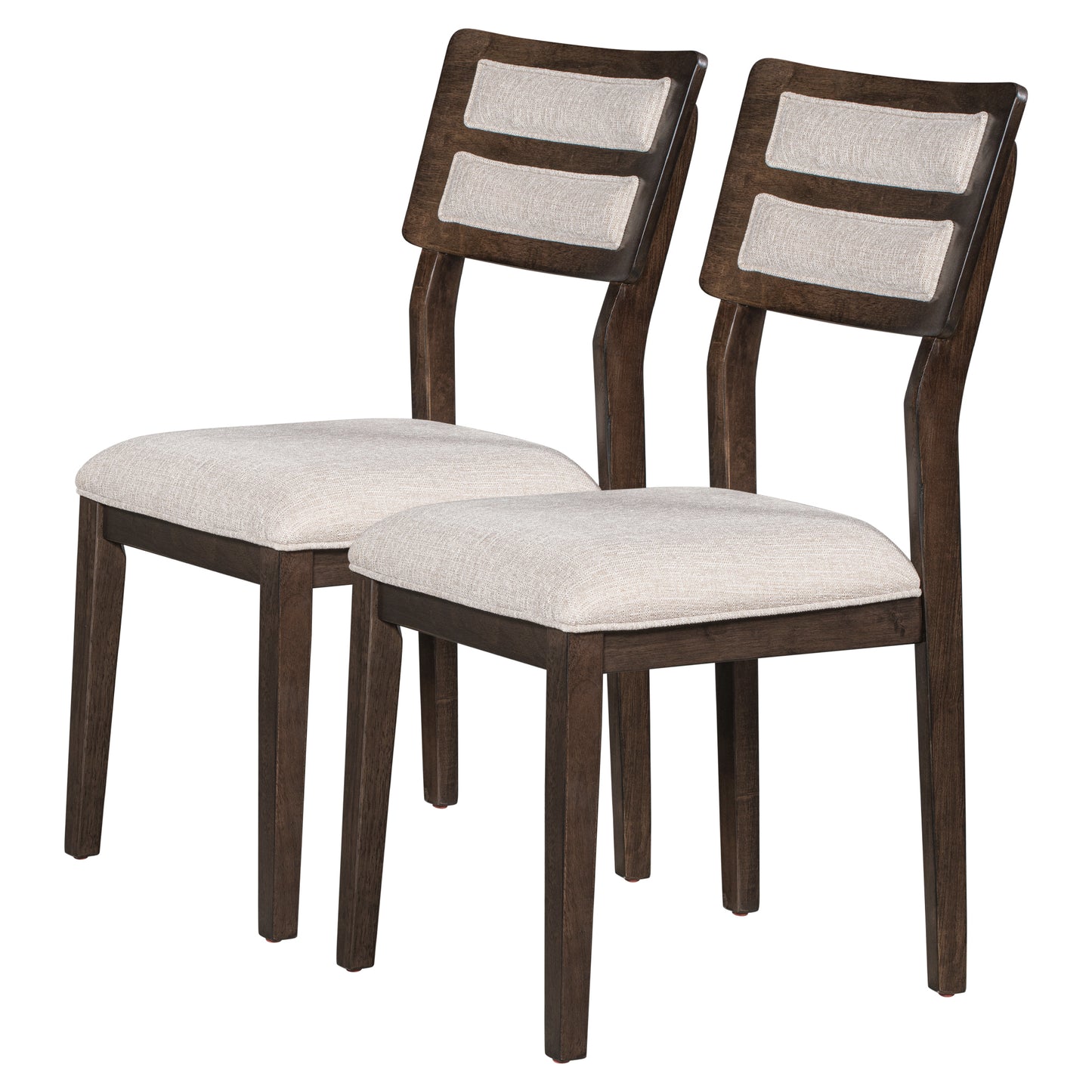 TREXM Classic and Traditional Style 6 - Piece Dining Set, Includes Dining Table, 4 Upholstered Chairs & Bench (Espresso)