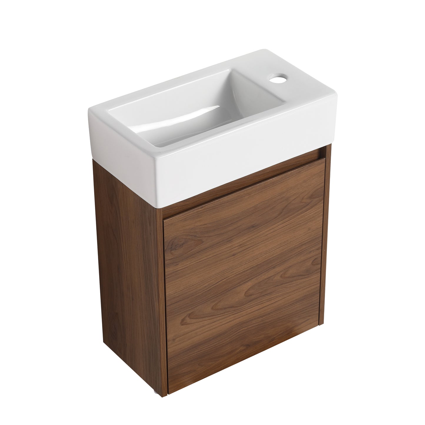 Bathroom Vanity With Single Sink,18 Inch For Small Bathroom,