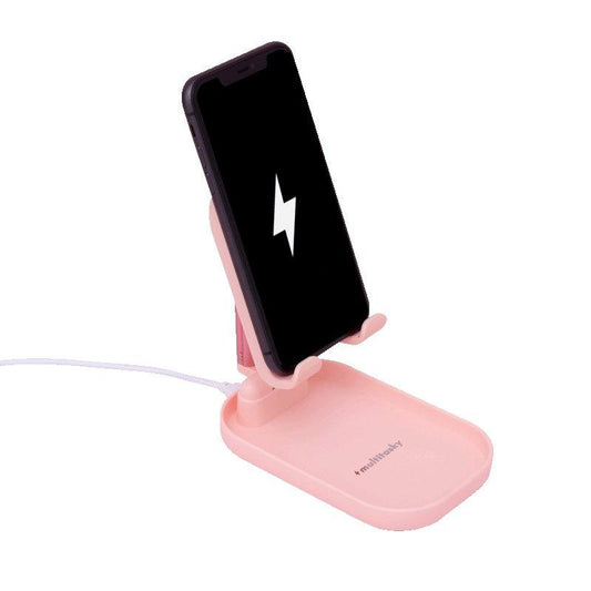 Deluxe Phone Holder with Charging Pad - Pink by VYSN