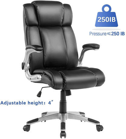 Vanbow.Adjustable rotary office executive chair/PU leather