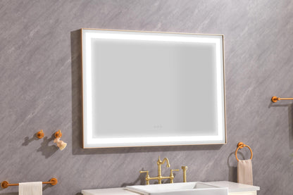 LTL needs to consult the warehouse address48*36 LED Lighted Bathroom Wall Mounted Mirror with High Lumen+Anti-Fog Separately Control