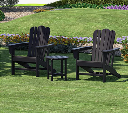 Outdoor Adirondack Tea Table Classic Design  (Black)