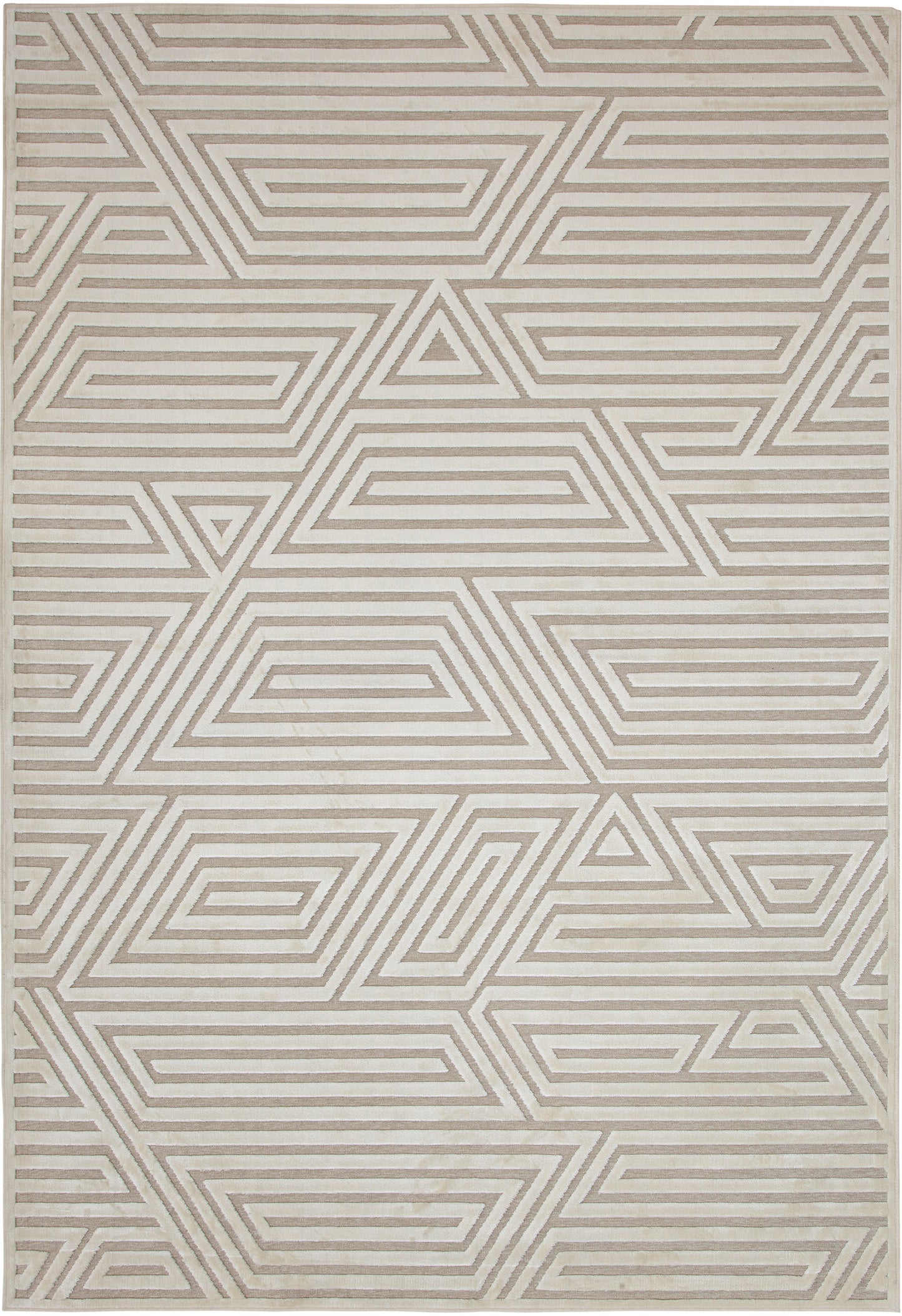 Orbit Ivory Area Rug 5x8