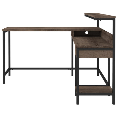 Ashley Arlenbry Contemporary Home Office L-Desk with Storage H275-24