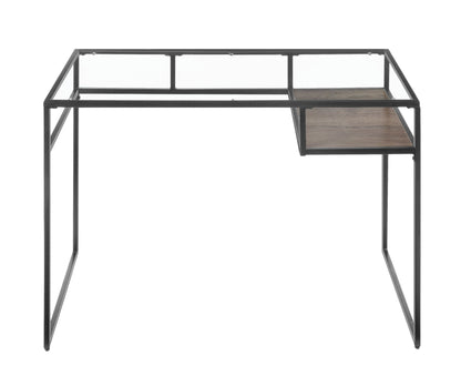 ACME Yasin Desk, Gray & Glass 92588