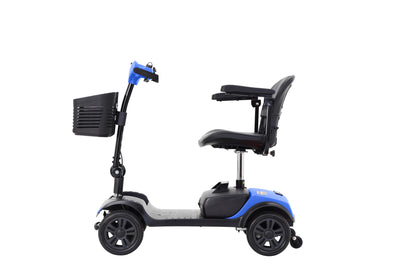 [NO LED LIGHT]  Compact Mobility Scooter-Frosted Blue