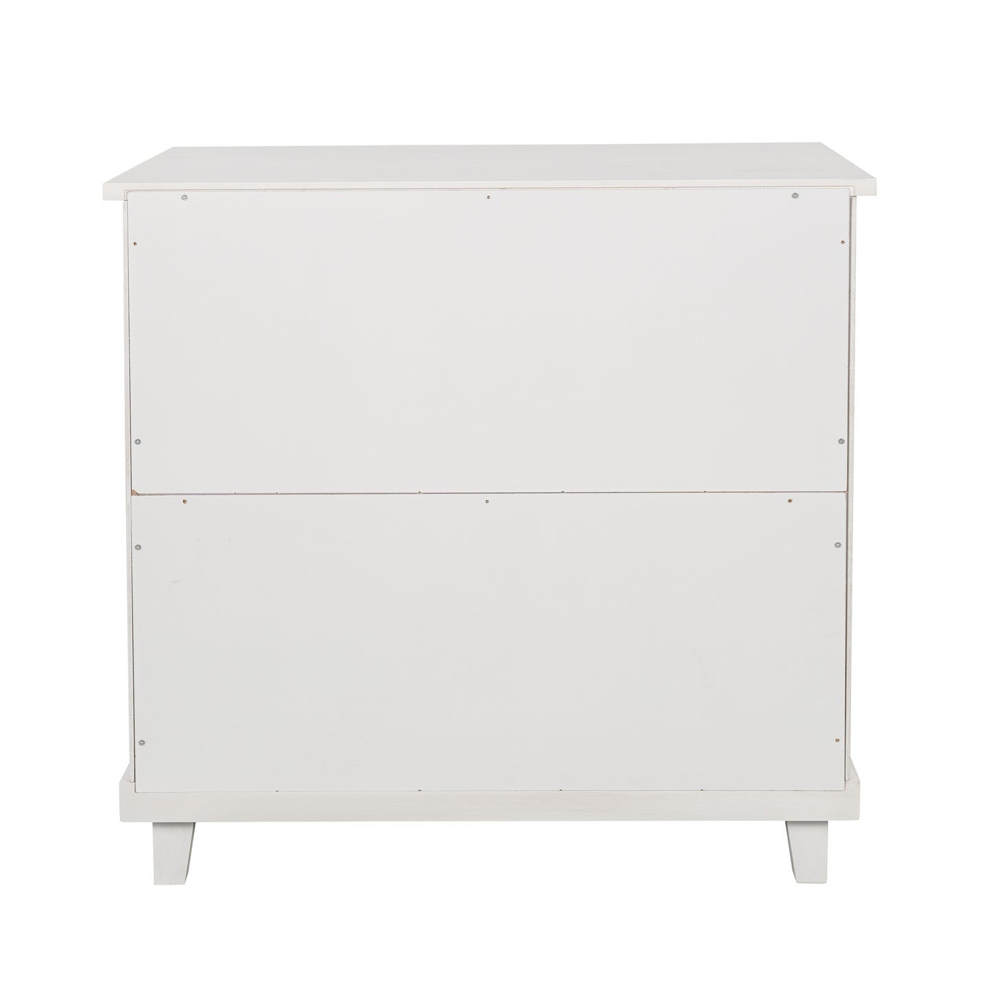 Modern Bedroom Nightstand with 3 Drawers Storage , White