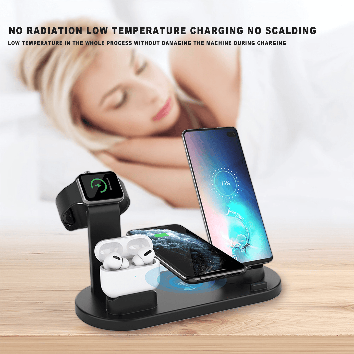 ChargeUp 6-in-1 Wireless Charging Station w/ Watch Charger INCLUDED by VYSN