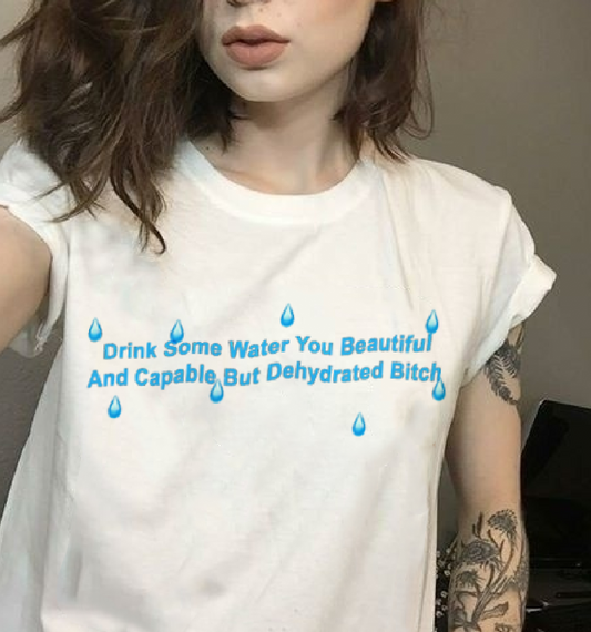 "Drink Some Water" Tee by White Market