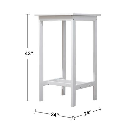 Bradley Outdoor Bar Table in White