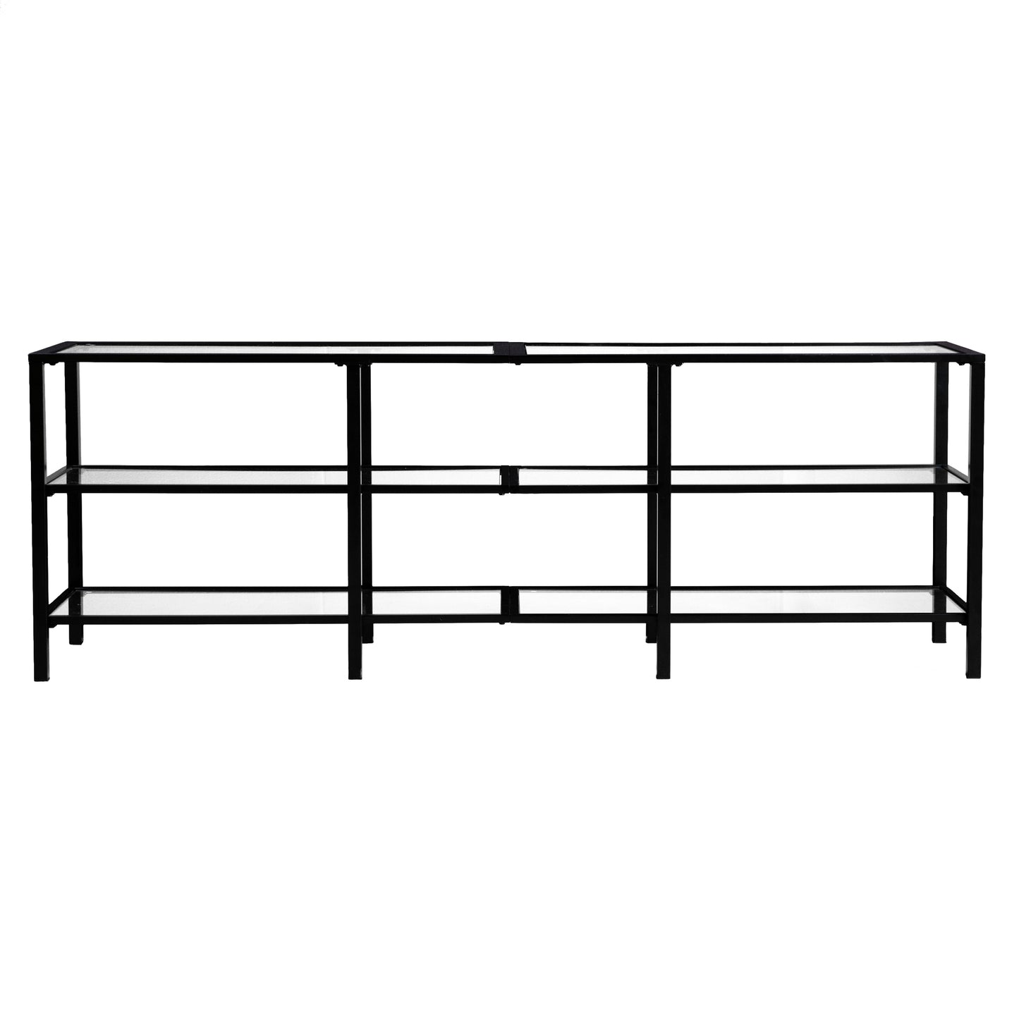 Tyler Metal/Glass TV Stand – Transitional Style - Black