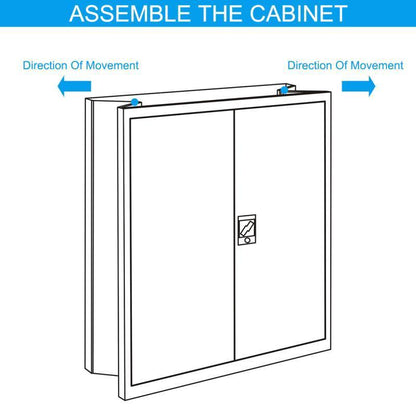 1 Shelf Metal Filing Cabinet, Storage File Cabinet with Lock for Home and Office