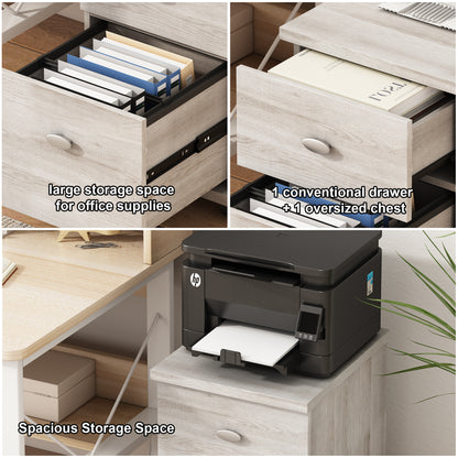 2 Drawer Mobile File Cabinet