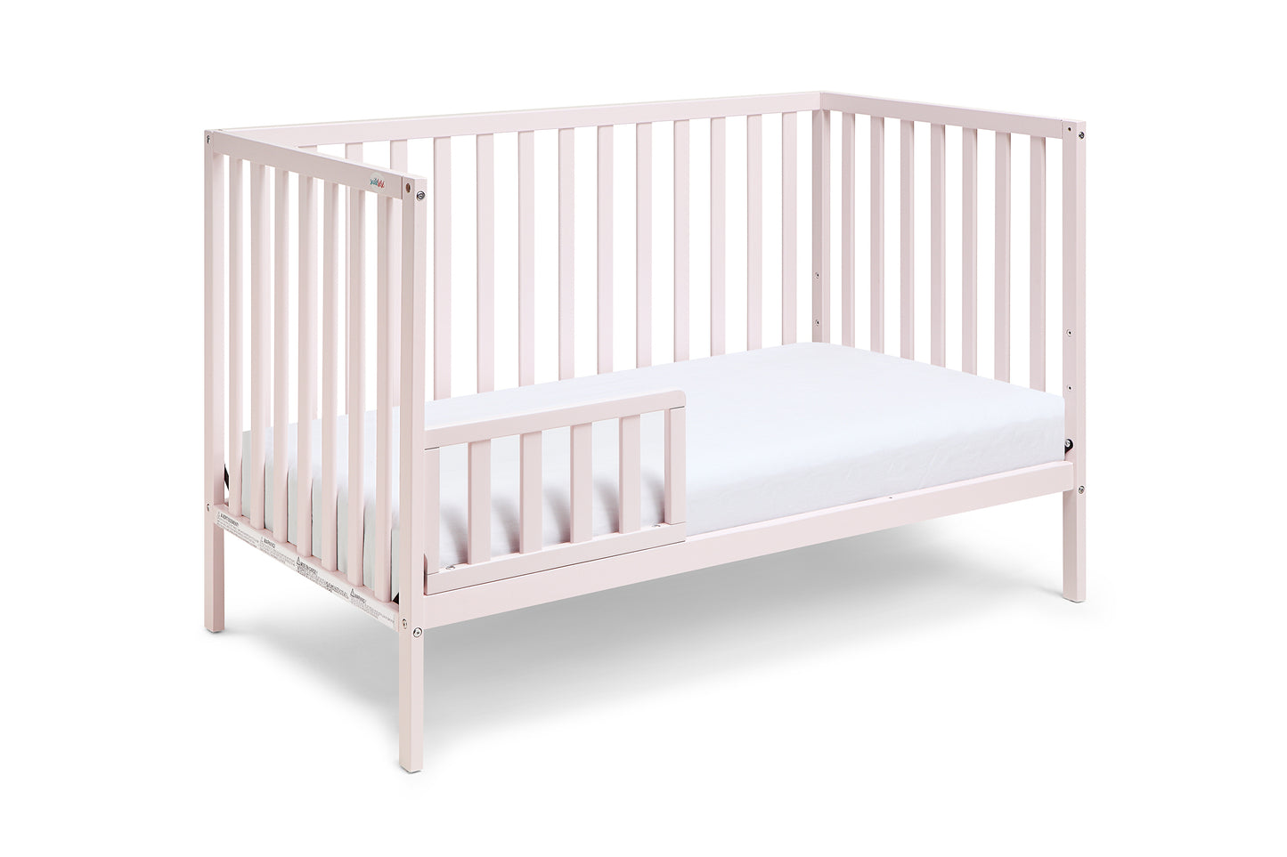 Palmer 3-in-1 Convertible Island Crib Pastel Pink