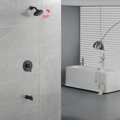 Tub And Shower Faucet with Rough-In Valve