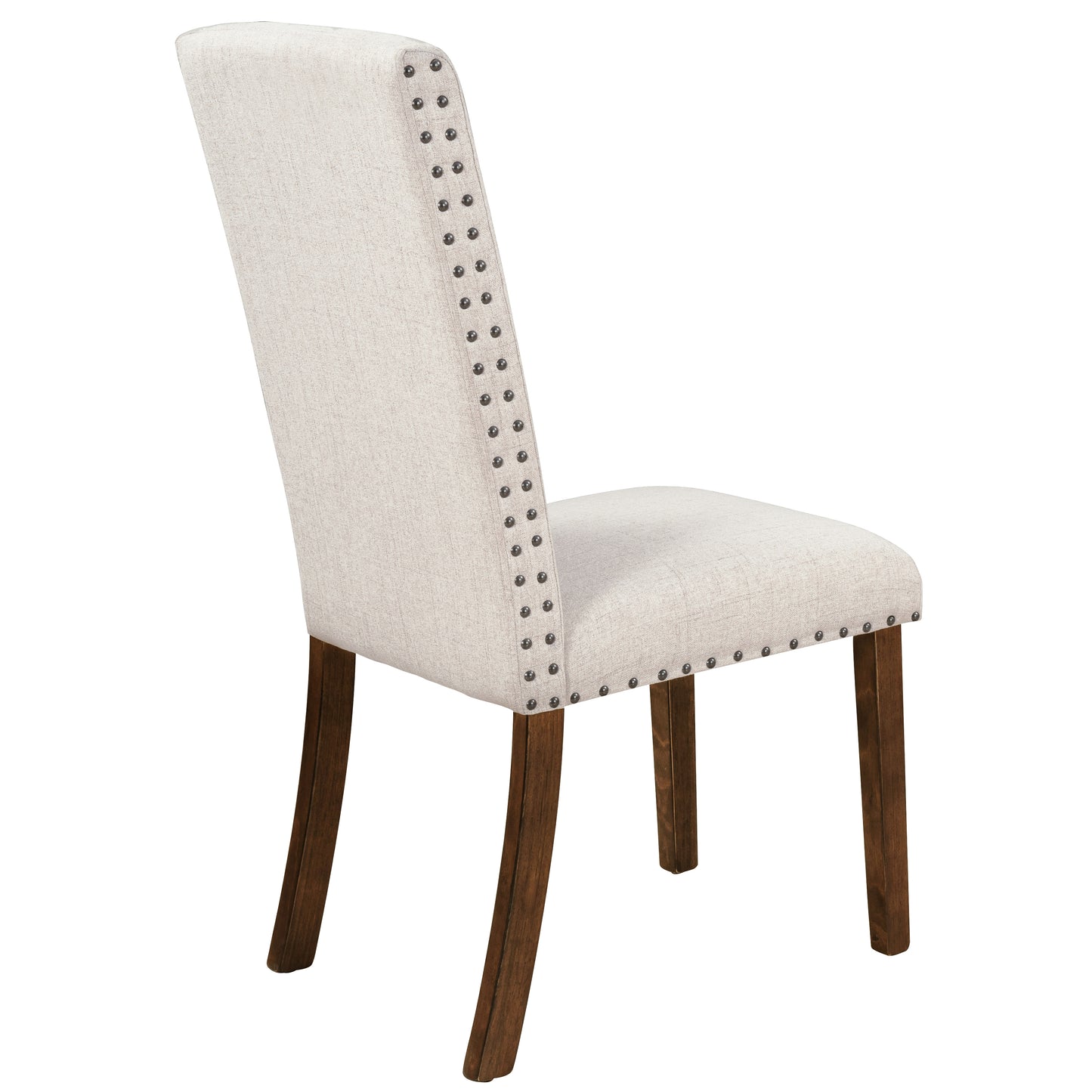 Orisfur. Upholstered Dining Chairs - Dining Chairs Set of 2 Fabric Dining Chairs with Copper Nails