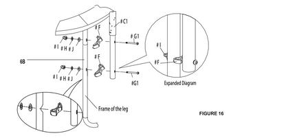 Screws for 15ft trampoline ONLY FOR SW000042