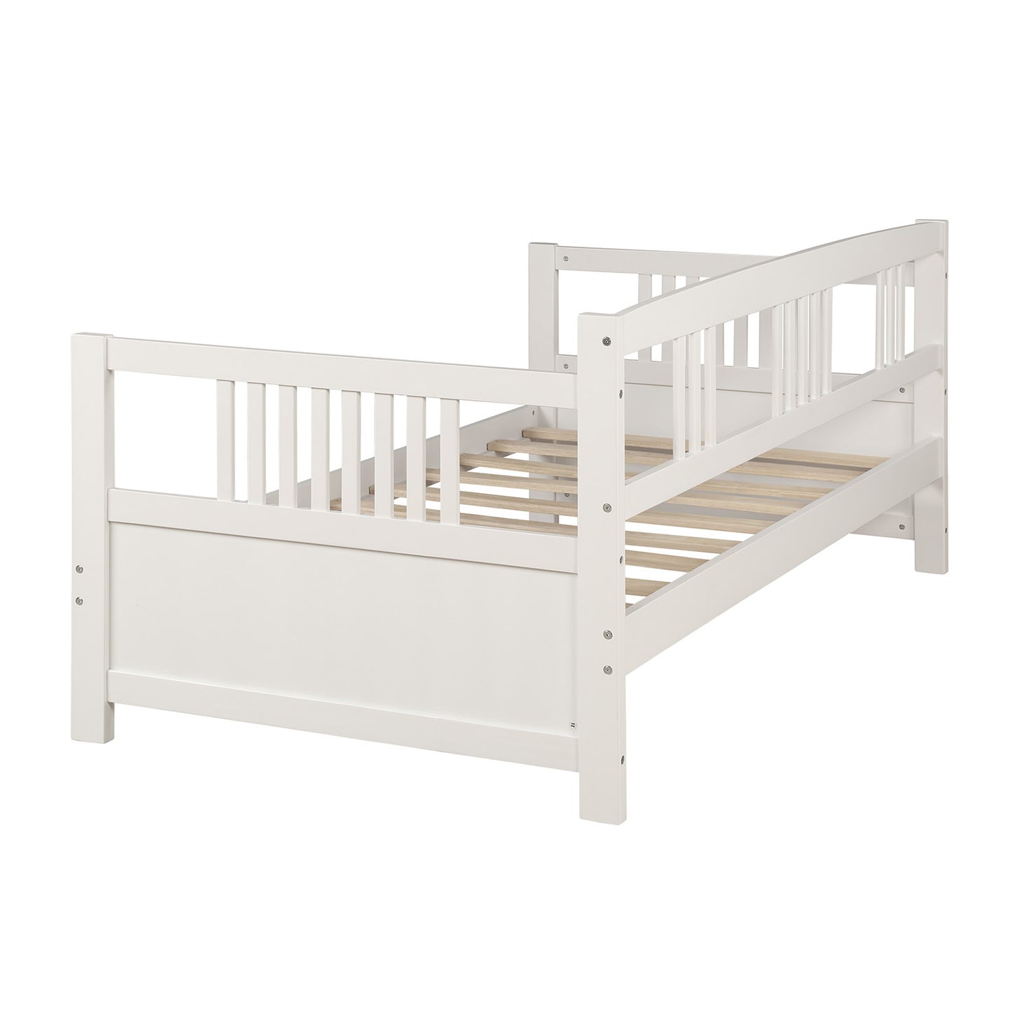 Solid Wood Daybed, Multifunctional, Twin Size, White (Previous SKU: WF190234AAK)