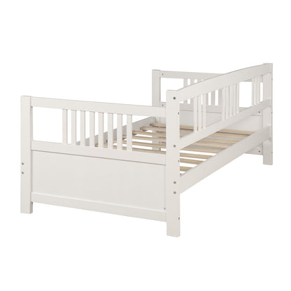 Solid Wood Daybed, Multifunctional, Twin Size, White (Previous SKU: WF190234AAK)