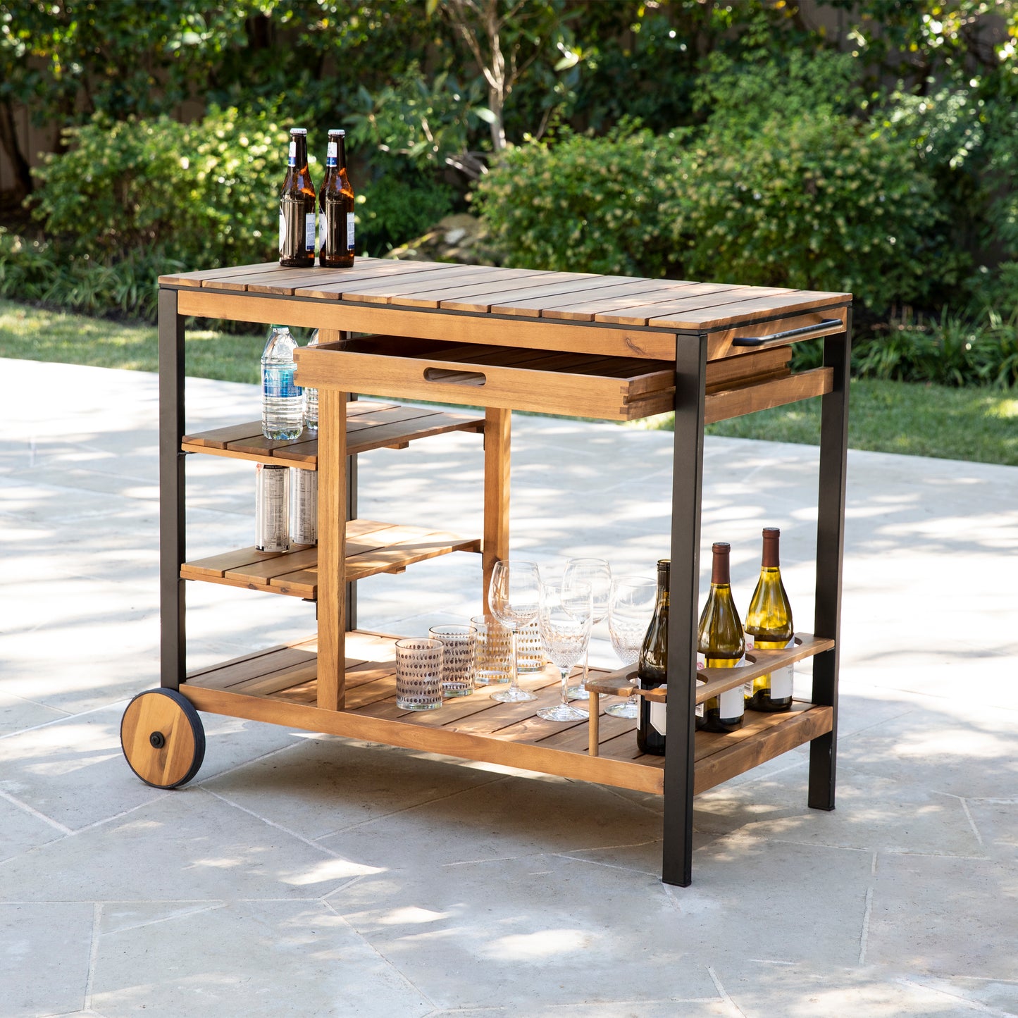 Murcott Outdoor Bar Cart