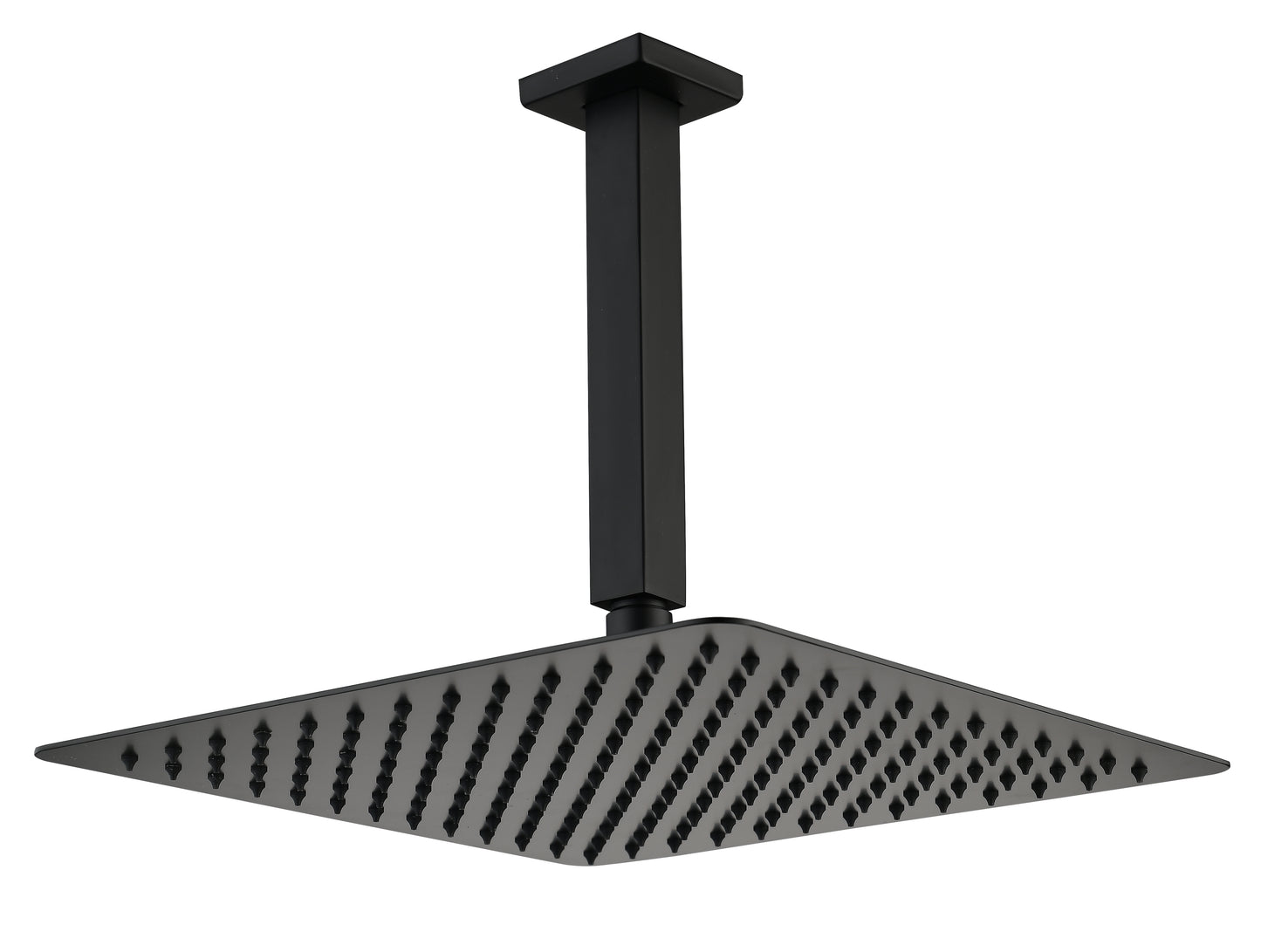 Matte Black  Bathroom Luxury Combo Set Ceiling Mounted Rainfall