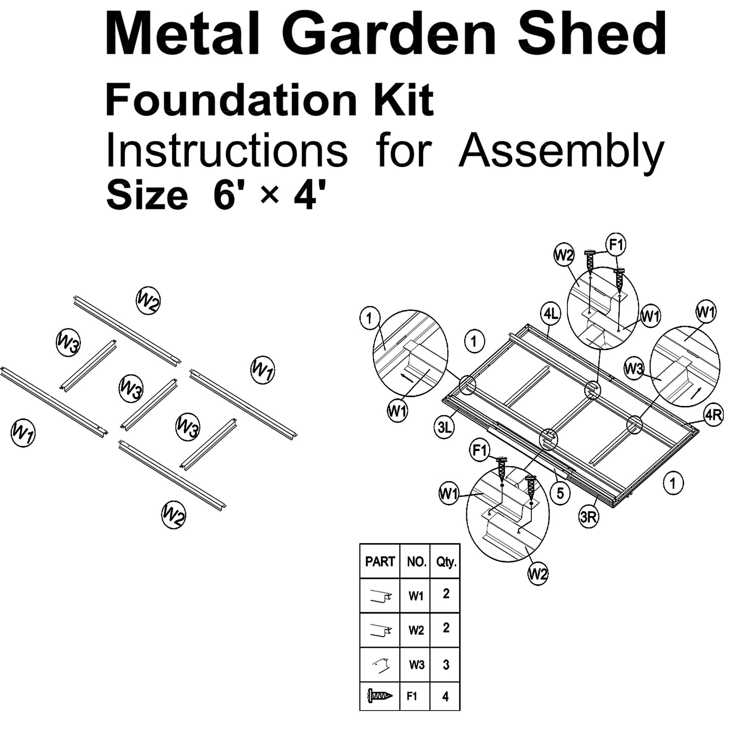 TOPMAX Patio 6ft x4ft Bike Shed Garden Shed, Metal Storage Shed with Lockable Door, Tool Cabinet with Vents and Foundation for Backyard, Lawn, Garden, Gray